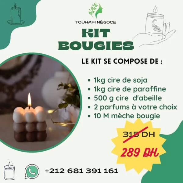 kit de fabrication de bougie