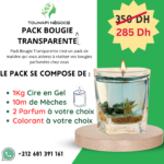 BOUGIE TRANSPARENTE CIRE EN GEL WAX
