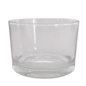 Verre transparent pour bougie Ø 6 cm x 8 cm