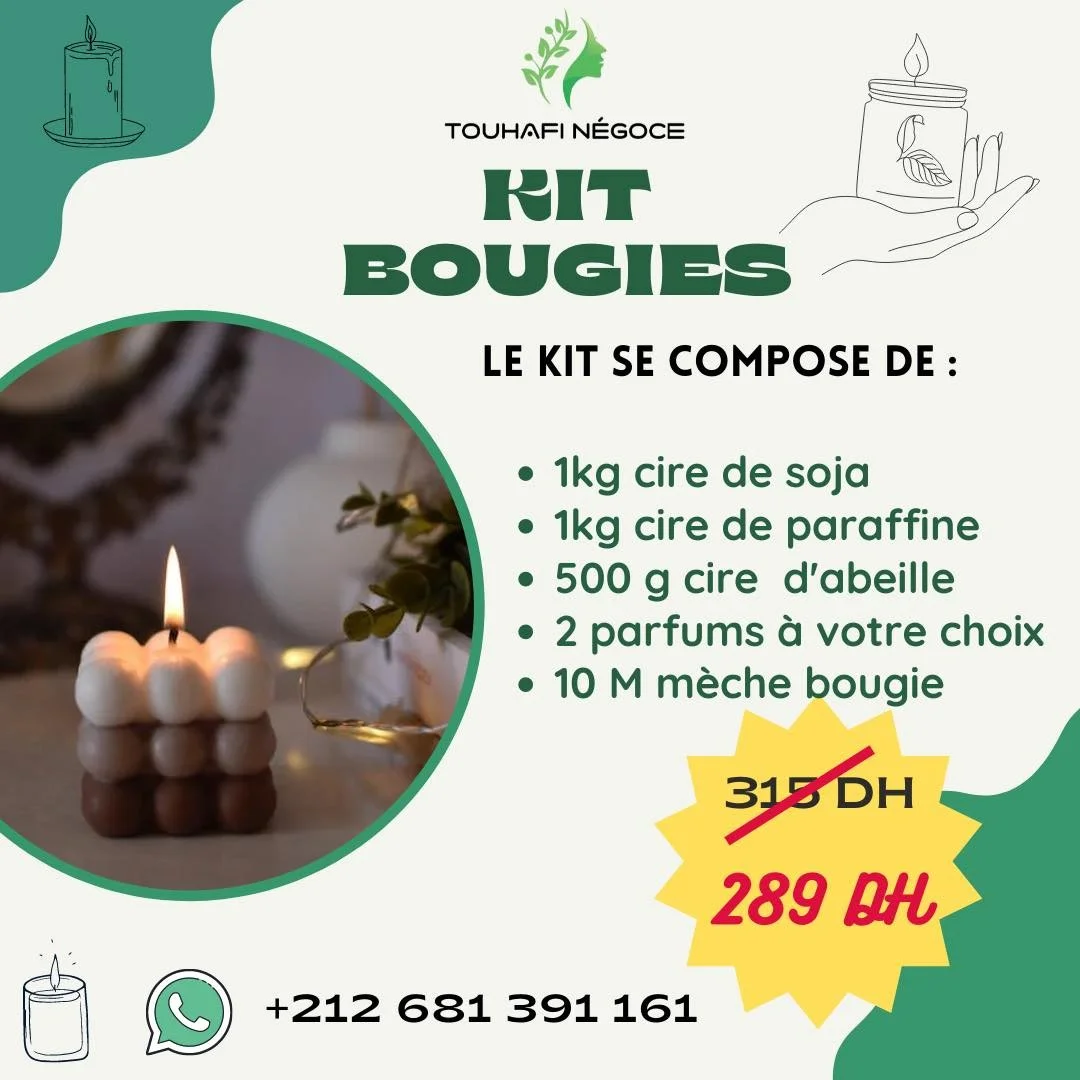 kit de fabrication de bougie