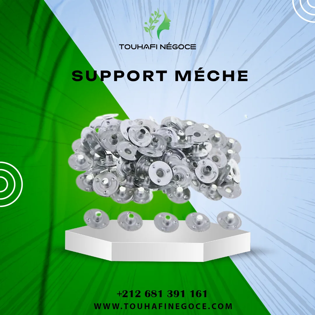 Support meche bougie socle