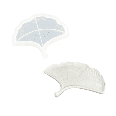 Moule en silicone - Feuille en forme d’éventail 18,5cm x 14,7cm x 2,2cm